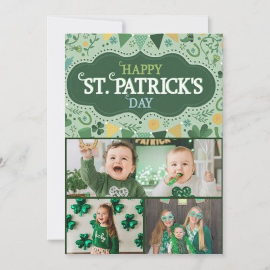 Happy St Patrick’s Day Irish Greeting Card シーズンカード (正面)