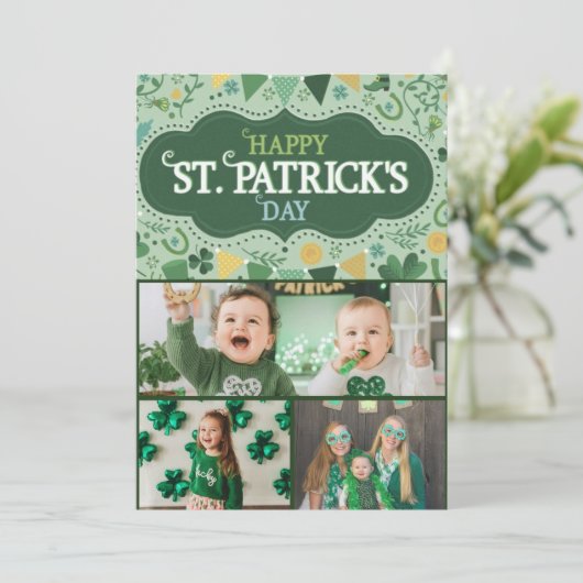 Happy St Patrick’s Day Irish Greeting Card シーズンカード (スタンド正面)