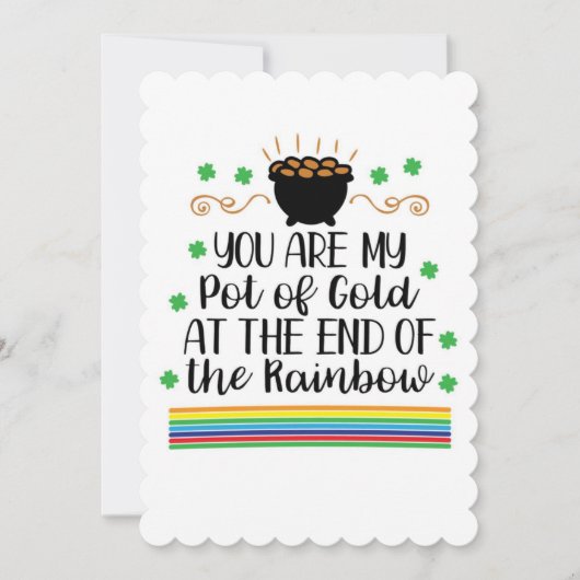 Happy St Patrick’s Day Irish Greeting Card シーズンカード (正面)