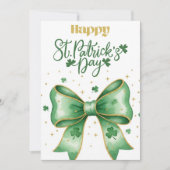 Happy St Patrick’s Day Irish Greeting Card シーズンカード (正面)