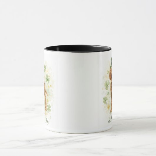 Happy St. Patrick’s Day Irish Setter  マグカップ (中央)