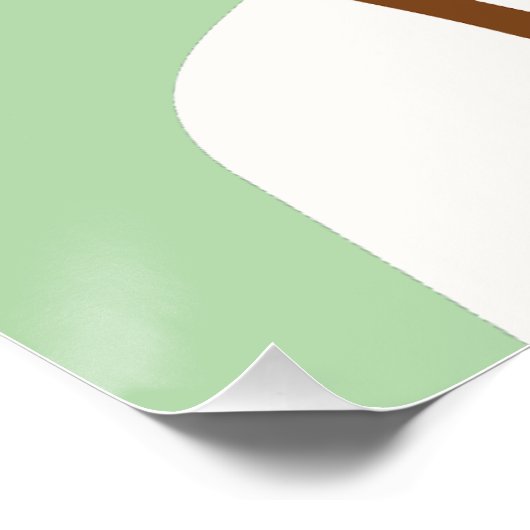 Happy St. Patrick’s Day Modern Green Poster ポスター (コーナー)