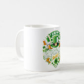 Happy St. Patrick’s Day Mug – Lucky Shamrock Coffe コーヒーマグカップ (正面左)