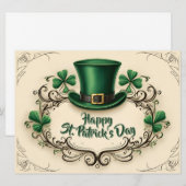 Happy St. Patrick’s Day Shamrock Design (正面/裏面)