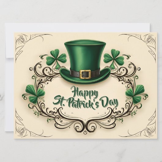 Happy St. Patrick’s Day Shamrock Design (正面)