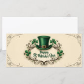 Happy St. Patrick’s Day Shamrock Design (正面/裏面)