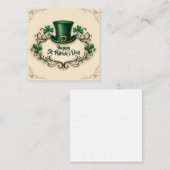 Happy St. Patrick’s Day Shamrock Design ノートカード (正面/裏面)