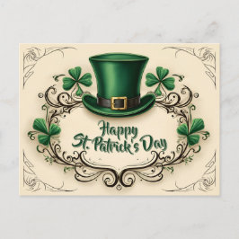 Happy St. Patrick’s Day Shamrock Design ポストカード