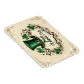 Happy St. Patrick’s Day Shamrock Design マグネット (右側)
