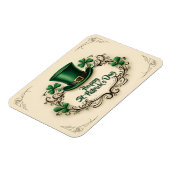 Happy St. Patrick’s Day Shamrock Design マグネット (左側)