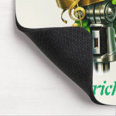 Happy St. Patrick’s Day Shamrock & Microphone マウスパッド (コーナー)