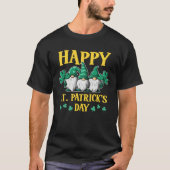 Happy St Patrick s Day Three Gnomes Truck St Patri Tシャツ (正面)