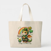 Happy St. Patrick’s Day Tote Bag ラージトートバッグ (裏面)