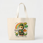 Happy St. Patrick’s Day Tote Bag ラージトートバッグ (正面)