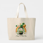 Happy St. Patrick’s Day Tote Bag ラージトートバッグ (裏面)