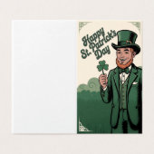 Happy St. Patrick’s Day Vintage Leprechaun (外部フラット)