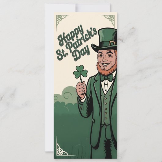 Happy St. Patrick’s Day Vintage Leprechaun (正面)