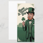 Happy St. Patrick’s Day Vintage Leprechaun (正面/裏面)
