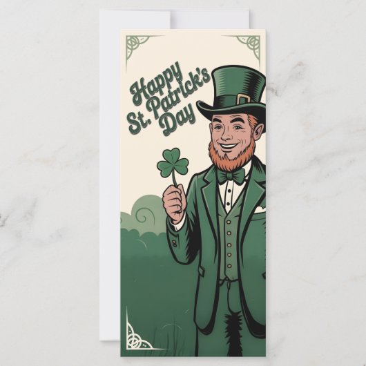 Happy St. Patrick’s Day Vintage Leprechaun (正面)