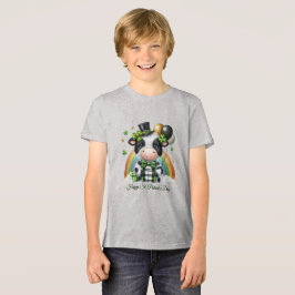 Happy St. Patrick’s Kid’s T-shirt with Back Print トライブレンドＴシャツ