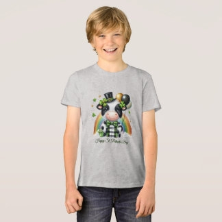 Happy St. Patrick’s Kid’s T-shirt with Back Print トライブレンドＴシャツ