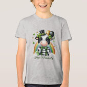 Happy St. Patrick’s Kid’s T-shirt with Back Print トライブレンドＴシャツ (正面)