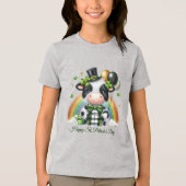 Happy St. Patrick’s Kid’s T-shirt with Back Print トライブレンドＴシャツ (正面)