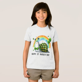 Happy St. Patrick’s Kid’s T-shirt with Back Print トライブレンドＴシャツ
