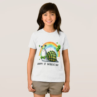 Happy St. Patrick’s Kid’s T-shirt with Back Print トライブレンドＴシャツ
