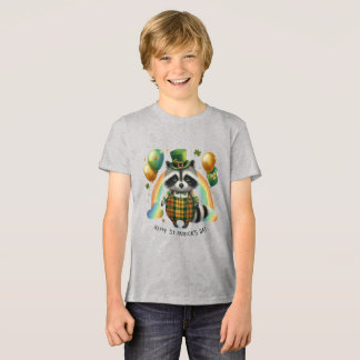 Happy St. Patrick’s Kid’s T-shirt with Back Print トライブレンドＴシャツ