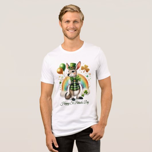 Happy St. Patrick’s Men’s  トライブレンドＴシャツ (正面全面)