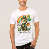 Happy St. Patrick’s Men’s  トライブレンドＴシャツ (正面)