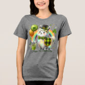 Happy St. Patrick’s Women’s トライブレンドＴシャツ (正面)