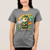 Happy St. Patrick’s Women’s トライブレンドＴシャツ (正面)