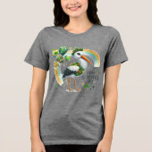 Happy St. Patrick’s Women’s トライブレンドＴシャツ (正面)