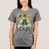 Happy St. Patrick’s Women’s トライブレンドＴシャツ (正面)