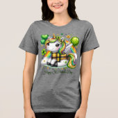 Happy St. Patrick’s Women’s トライブレンドＴシャツ (正面)