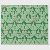 「Happy St. Patrick's "シャムロック ラッピングペーパー (フラット)