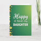 Happy St Patricks Daughter Card カード (正面)
