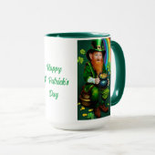 Happy St. Patrick's Dayコーヒーカップ&ビールステイン マグカップ (正面右)