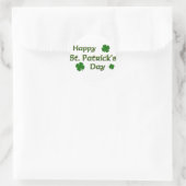 Happy St. Patrick's Dayスタンプ ラウンドシール (バッグ)