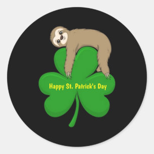 Happy St. Patrick's Dayステッカー ラウンドシール