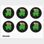 Happy St. Patrick's Dayステッカー ラウンドシール (シート)