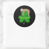 Happy St. Patrick's Dayステッカー ラウンドシール (バッグ)