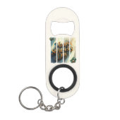 Happy St.Patrick's Day垂直ブラシストローク キーホルダー栓抜き (正面)