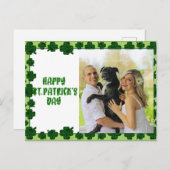 Happy St Patrick's Day家族のパーソナライズされた写真 シーズンポストカード (正面/裏面)