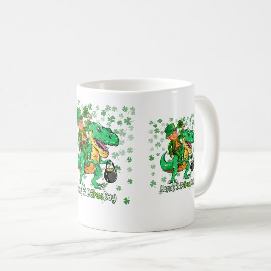 Happy St Patrick's Day コーヒーマグカップ (正面右)