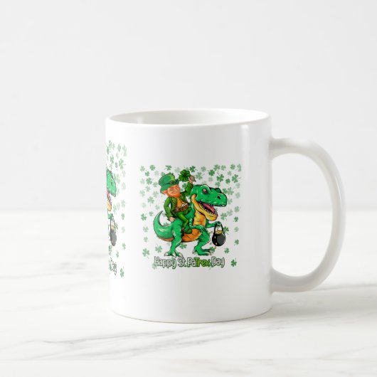 Happy St Patrick's Day コーヒーマグカップ (右)