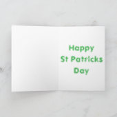 Happy St Patricks Day  シーズンカード (内部)