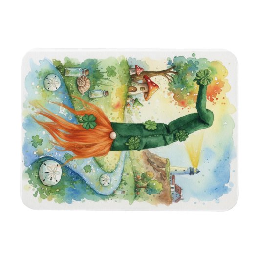 Happy St Patricks Day マグネット (横)